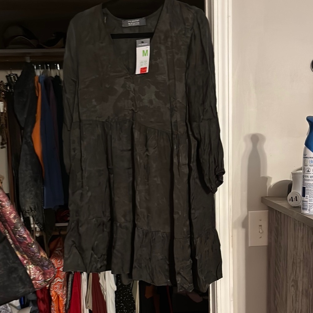 Primark Deep Green Textured Dress